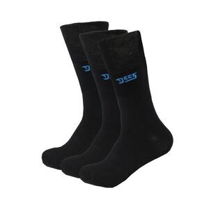 Duke Mens D555 Harold Extra Wide Socks (Pack of 3) / Black